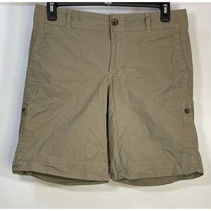 Womens Dockers Mid Rise Curvy Size 12 Beige Shorts